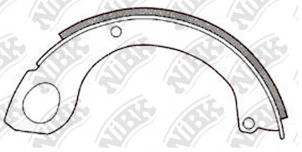 Комплект тормозных колодок, стояночная тормозная система NiBK FN8804