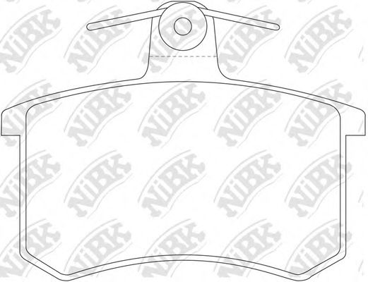 Комплект тормозных колодок, дисковый тормоз NiBK PN0017
