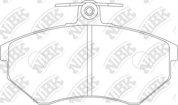 Комплект тормозных колодок, дисковый тормоз NiBK PN0018
