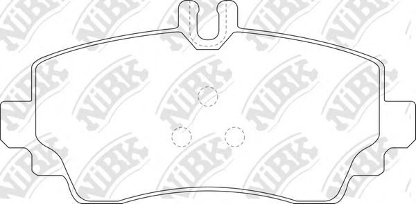 Комплект тормозных колодок, дисковый тормоз NiBK PN0124