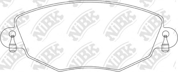Комплект тормозных колодок, дисковый тормоз NiBK PN0159