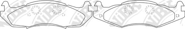 Комплект тормозных колодок, дисковый тормоз NiBK PN0293