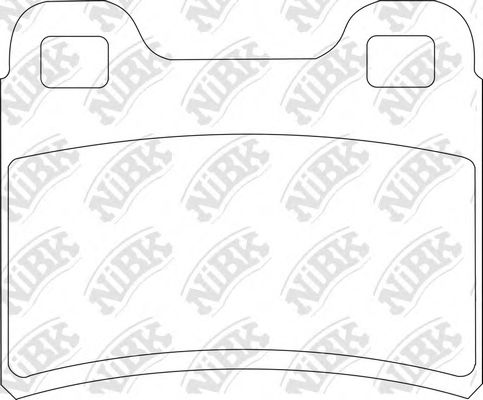 Комплект тормозных колодок, дисковый тормоз NiBK PN0294