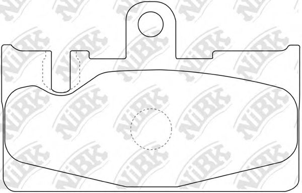 Комплект тормозных колодок, дисковый тормоз NiBK PN1456