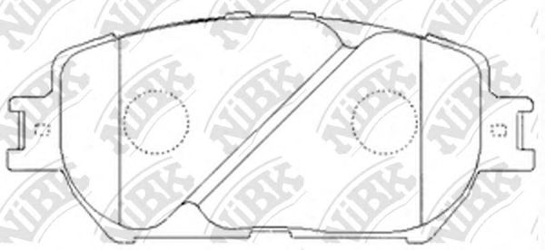 Комплект тормозных колодок, дисковый тормоз NiBK PN1479