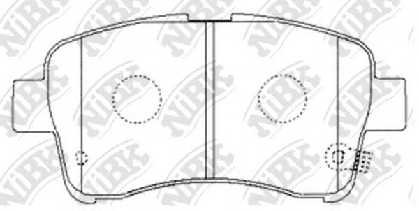 Комплект тормозных колодок, дисковый тормоз NiBK PN9461