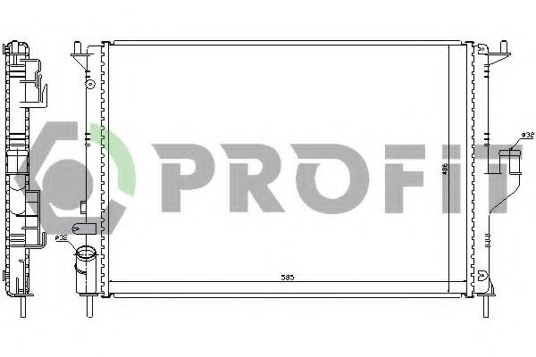 Радиатор, охлаждение двигателя PROFIT PR 6037N5