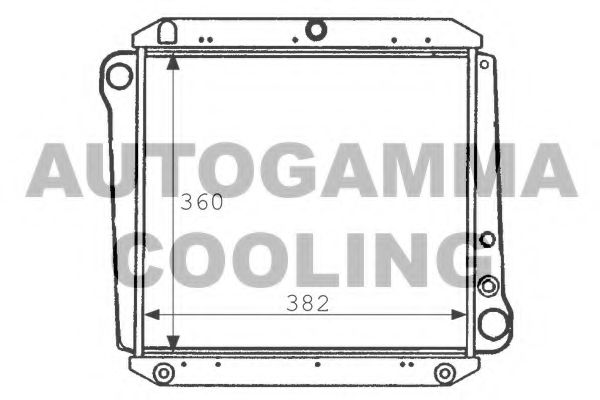 Радиатор, охлаждение двигателя AUTOGAMMA 101101