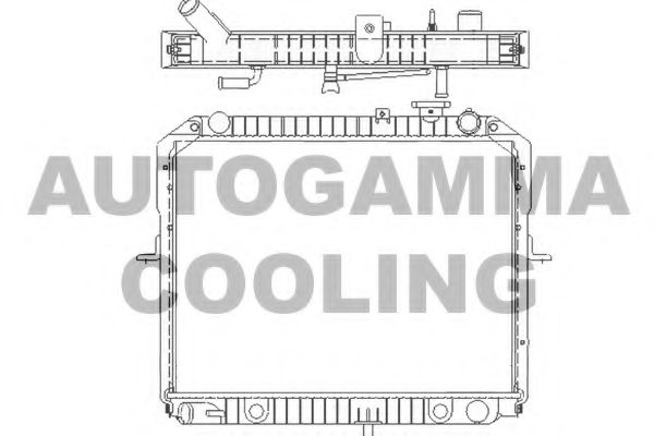 Радиатор, охлаждение двигателя NISSENS 66623