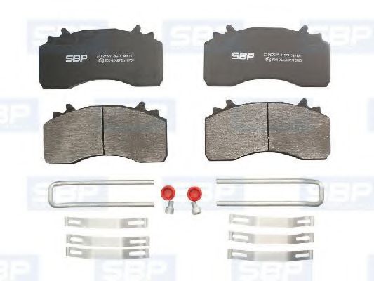 Комплект тормозных колодок, дисковый тормоз SBP 07-P29279