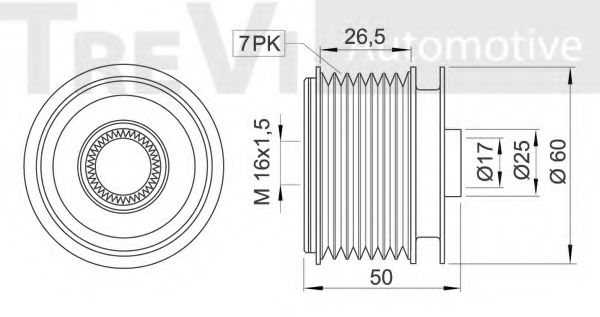 Механизм свободного хода генератора BERTOLOTTI 94079