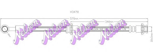 Тормозной шланг Brovex-Nelson H3478