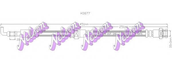Тормозной шланг Brovex-Nelson H3877