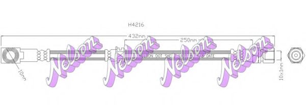 Тормозной шланг Brovex-Nelson H4216