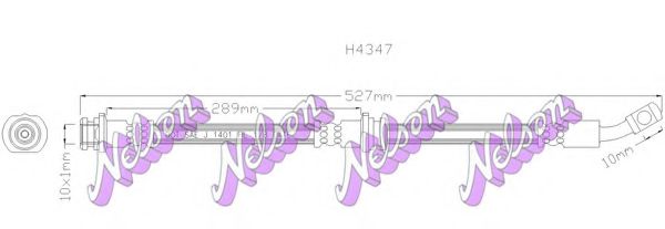 Тормозной шланг Brovex-Nelson H4347