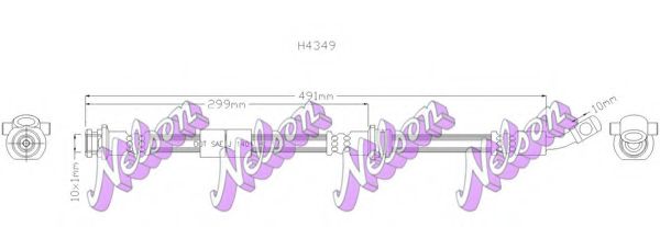 Тормозной шланг Brovex-Nelson H4349