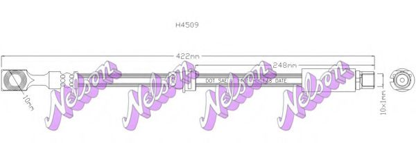 Тормозной шланг Brovex-Nelson H4509