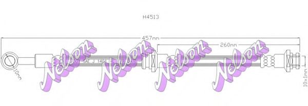 Тормозной шланг Brovex-Nelson H4513