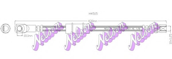 Тормозной шланг Brovex-Nelson H4515