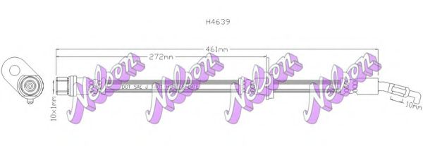 Тормозной шланг Brovex-Nelson H4639