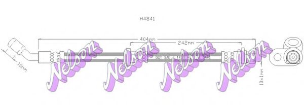 Тормозной шланг Brovex-Nelson H4841