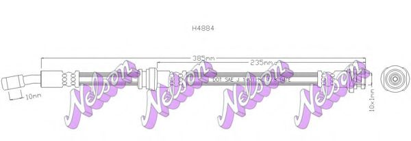 Тормозной шланг Brovex-Nelson H4884