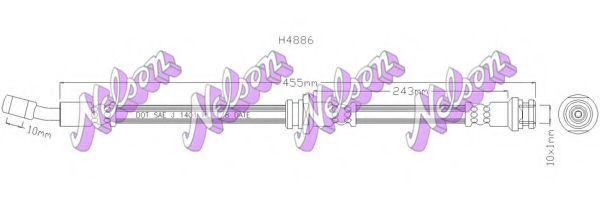 Тормозной шланг Brovex-Nelson H4886