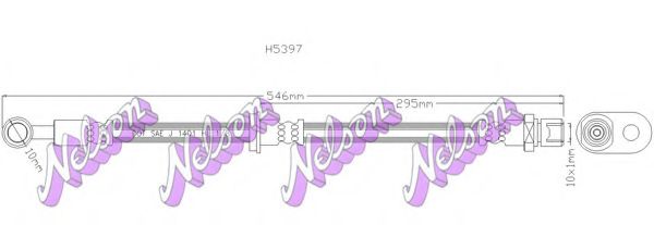 Тормозной шланг Brovex-Nelson H5397