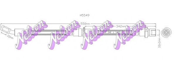 Тормозной шланг Brovex-Nelson H5549