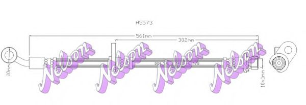 Тормозной шланг Brovex-Nelson H5573Q