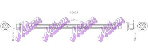 Тормозной шланг Brovex-Nelson H5604Q