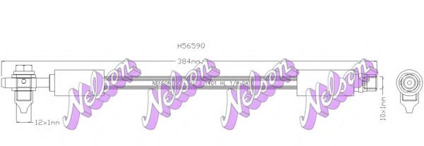 Тормозной шланг Brovex-Nelson H5659Q