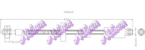 Тормозной шланг Brovex-Nelson H5661Q