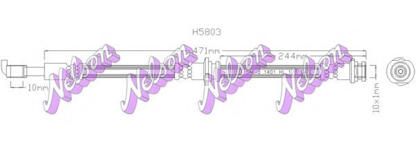 Тормозной шланг Brovex-Nelson H5803