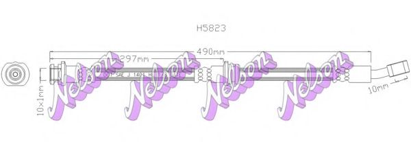 Тормозной шланг Brovex-Nelson H5823