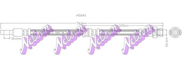 Тормозной шланг Brovex-Nelson H5840