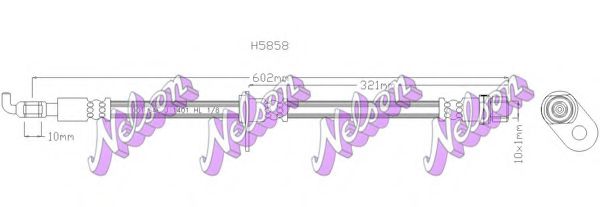 Тормозной шланг Brovex-Nelson H5858