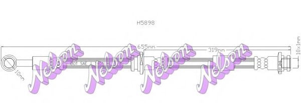 Тормозной шланг Brovex-Nelson H5898