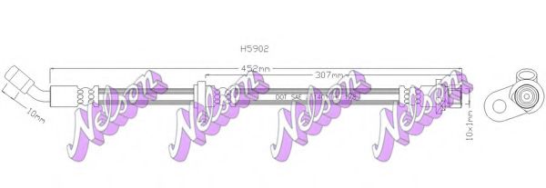 Тормозной шланг Brovex-Nelson H5902