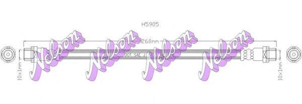 Тормозной шланг Brovex-Nelson H5905