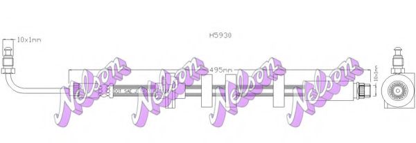 Тормозной шланг Brovex-Nelson H5930