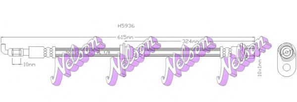 Тормозной шланг Brovex-Nelson H5936