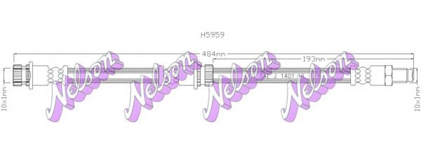 Тормозной шланг Brovex-Nelson H5959