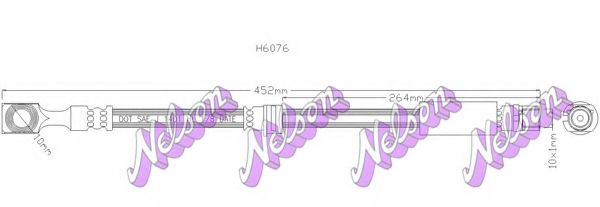 Тормозной шланг Brovex-Nelson H6076