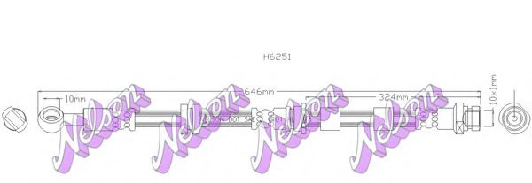 Тормозной шланг Brovex-Nelson H6251