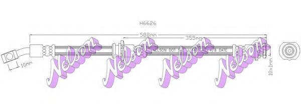 Тормозной шланг Brovex-Nelson H6626