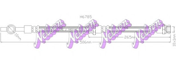 Тормозной шланг Brovex-Nelson H6785