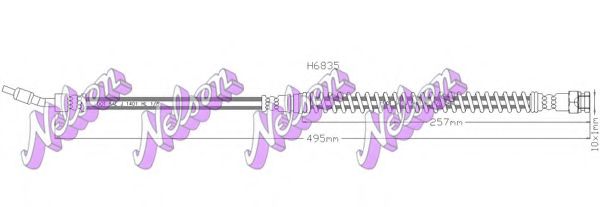 Тормозной шланг Brovex-Nelson H6835