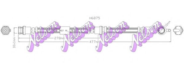 Тормозной шланг Brovex-Nelson H6875