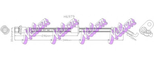 Тормозной шланг Brovex-Nelson H6979